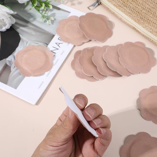 Flower-Shaped Castor Oil Navel Patches - Self-Adhesive, Waterproof Belly Button Care (60 Pcs)