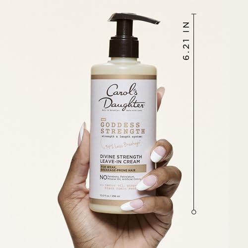 Carol's Daughter Goddess Strength Leave In Conditioner Cream, 10 oz - Strengthens Curly Hair