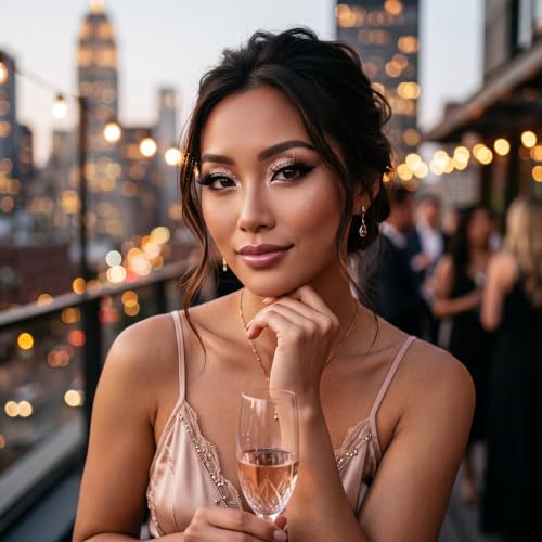 TELLSKY Jade Fox Blue Glue-Free Cluster Lashes - Wispy Fox Spirit Eyelash Extensions Kit for Beginners & Cosplay
