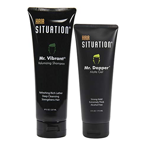 Mr. Dapper Matte Hair Gel & Vibrant Volumizing Shampoo Set