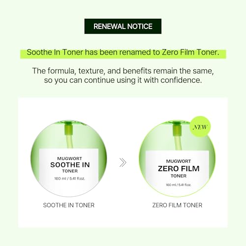 Orien Mugwort Zero Film Calming Toner Spray, 160ml - Hydrating & Soothing