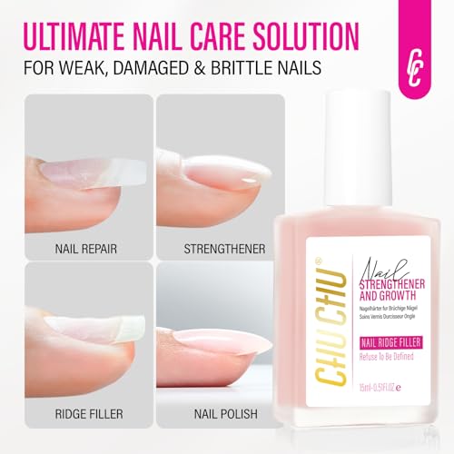 CHUCHU Soft Pink 8-in-1 Nail Strengthener & Repair for Women