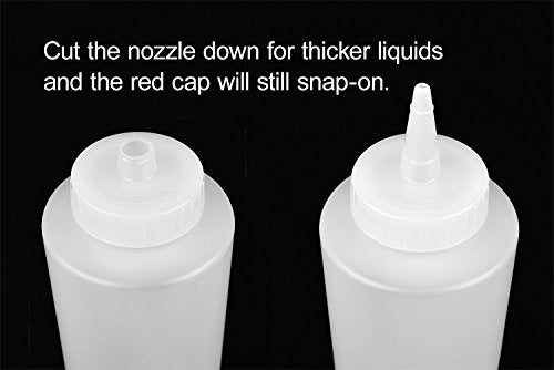 Pinnacle Mercantile 3-Pack 8-Ounce Squeeze Bottles for Sauces & Icing