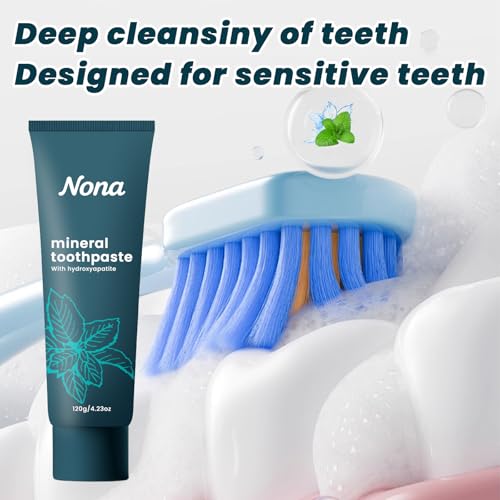 GFG Nano Natural Probiotic Hydroxyapatite Toothpaste 2pcs - Fluoride-Free, Sensitive & Fresh Mint