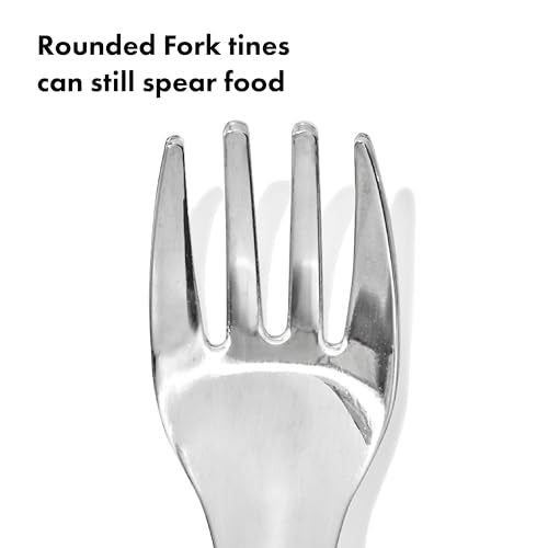 OXO Tot On-The-Go Fork and Spoon Set - Lilac | Travel Utensils