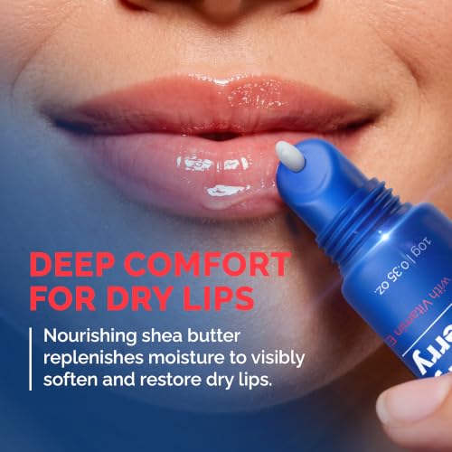 Pop On Moisturizing Lip Balm with Shea Butter & Vitamin E - Deep Hydrating, Sensitive Lips, Travel Pack