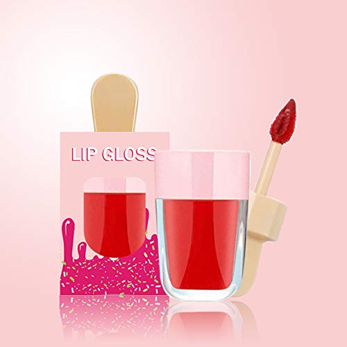 15 Pack Cute Ice Cream Lip Gloss Tubes with Boxes, 8ml