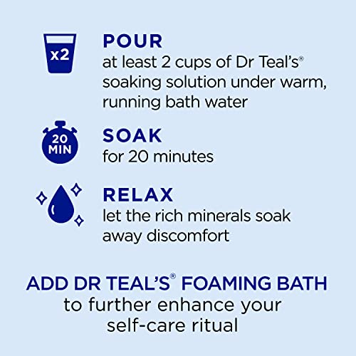 Dr. Teal's Epsom Salt Soaking Solution with Milk & Honey, 48 Oz