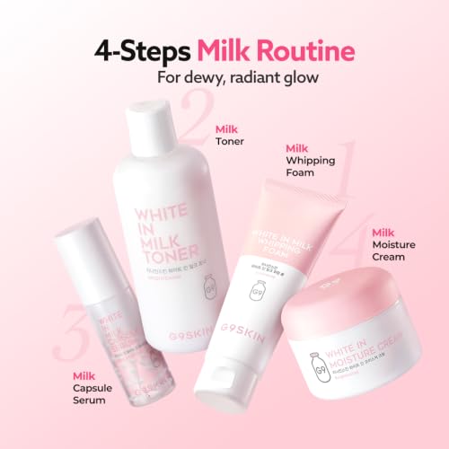 G9SKIN White In Milk Capsule Serum - Hydrating Korean Face Serum, 50ml