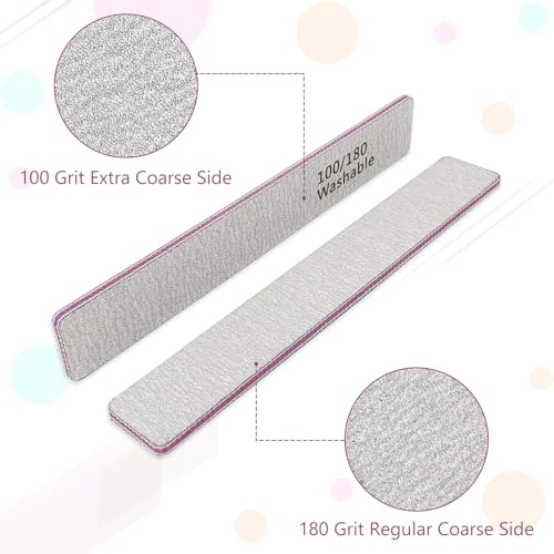 LNAUJS Nail Files and Buffers Set - 10-Piece Professional Kit