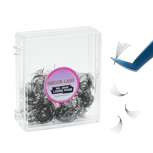 SAIGON LASH 10D Premade Loose Fans Lash Extensions - Black C Curl 16mm