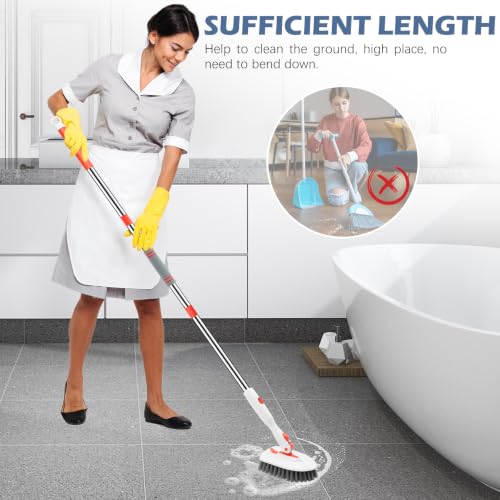 SetSail Adjustable Floor Scrub Brush with Multi-Angle Head