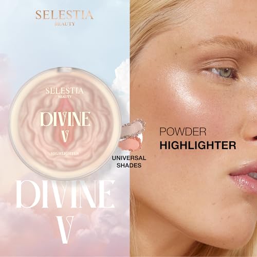 SELESTIA BEAUTY Divine V Powder Highlighter 0.53 oz - Radiant Glow