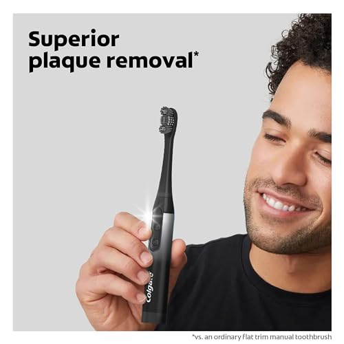 Colgate 360 Battery Powered Toothbrush Replacement Heads, 2 Pack - Soft Charcoal Bristles