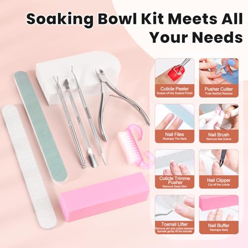 Yokilly Large Toe Nail Soaking Bowl - Acetone-Proof Clear Pedicure Tray