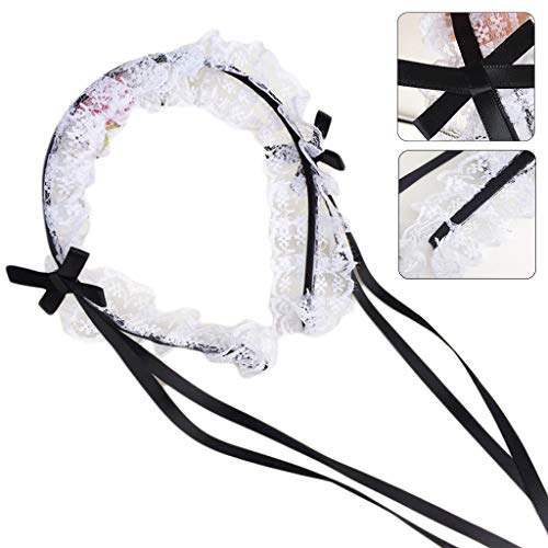 Women’s Ruffled Lace Headband - Steampunk Japanese Style Hair Accessory
