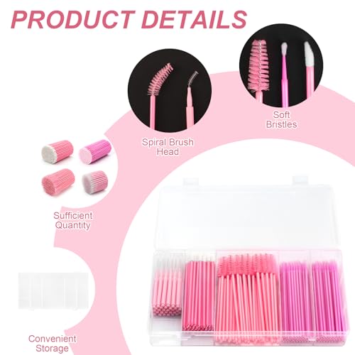 230-Piece Pink Eyebrow Lamination Supplies Set with Storage Box