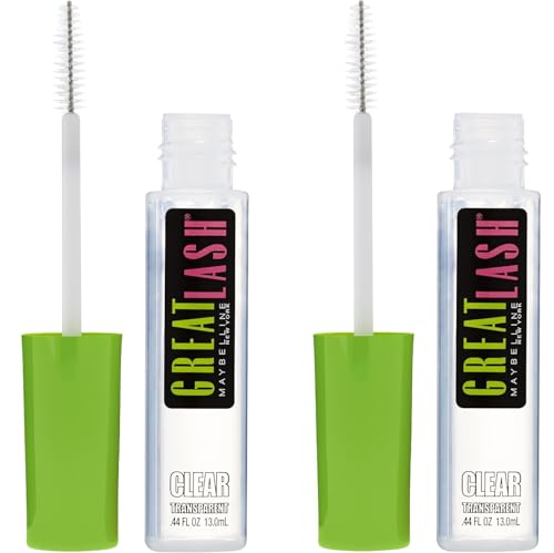 Maybelline Great Lash Clear Mascara 0.44 Fl Oz Pack of 2 - Conditioning for Lashes & Brows