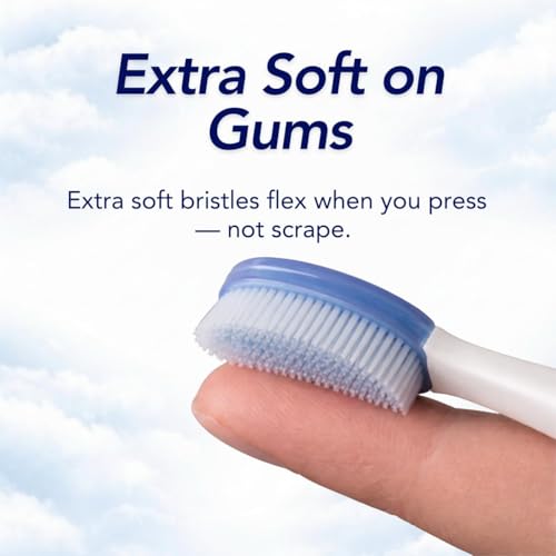 Ultra-Soft Toothbrush for Sensitive Gums with 2 Reusable Heads