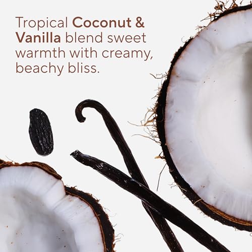 Native Coconut & Vanilla Exfoliating Body Scrub for Women & Men, 1 Wash to Soft, Smooth Skin, Gently Exfoliates Even Sensitive Skin, Clean Formula, Enhances Skin Radiance, Free of Silica, 12 oz