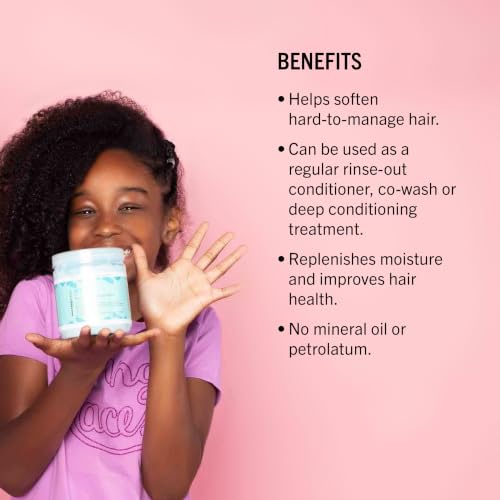 Aunt Jackie's Kids Soft & Sassy Super Duper Conditioner 15 oz - Gentle Hair Softening & Strengthening for Kids