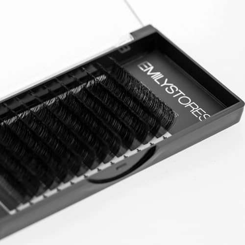EMILYSTORES Easy Fan Eyelash Extensions, 0.07mm C Curl 15mm Volume Lashes
