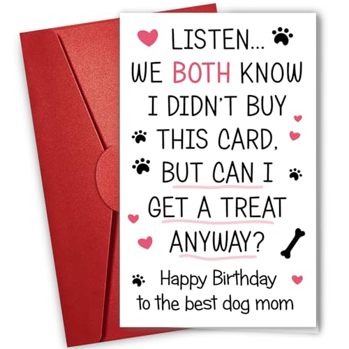Funny Dog Mom Greeting Card - Heartfelt Gift for Dog Lovers