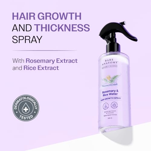 Bare Anatomy Rosemary & Rice Water Hair Growth Spray - 200ml