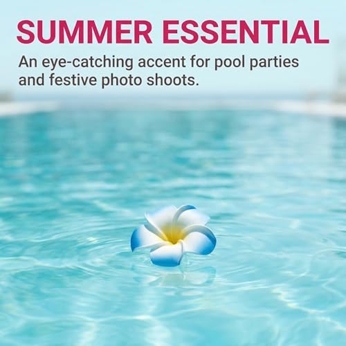 12-Pack Hawaiian Flower Hair Clips for Women, 3.7 Inch Plumeria Hair Accessories