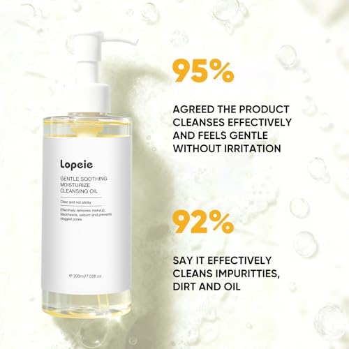 Lopeie 200ml Deep Cleansing Oil for Makeup & Sunscreen Removal – Gentle, Hydrating Facial Cleanser for All Skin Types