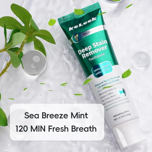 Whitening Toothpaste - Sea Breeze Mint, 3.7oz for Sensitive Teeth & Gums