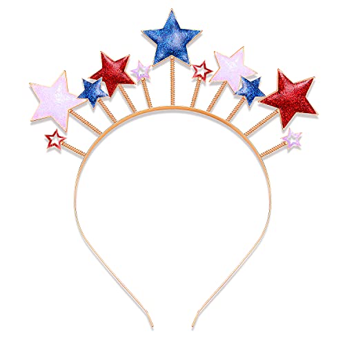 American Flag Headband 4th of July Patriotic Hair Accessory for Women
