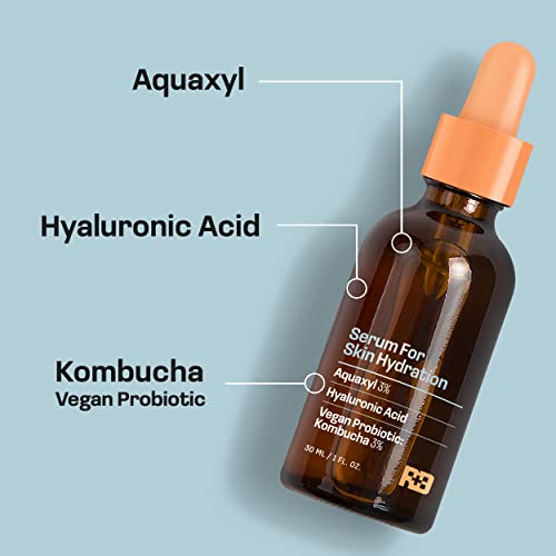 Hydrating Face Serum with Hyaluronic Acid & Kombucha - 1 oz. | Moisturizing Skin Treatment