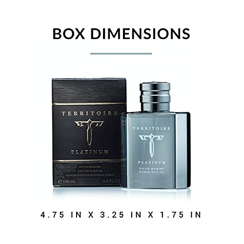 Territoire Platinum Eau De Parfum for Men - Aromatic Citrus Cologne