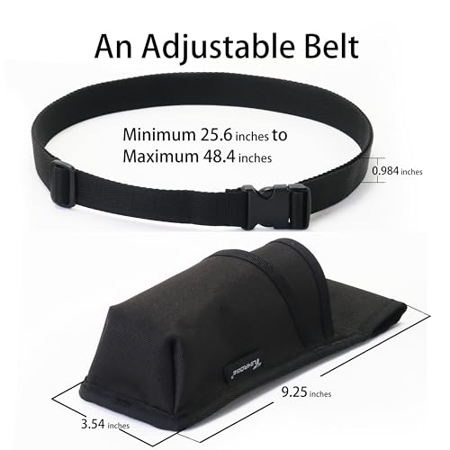 Tuhaoge Massage Oil Holster Bag with Adjustable Belt - Black