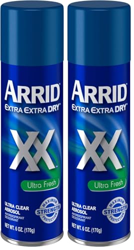 Arrid XX Ultra Fresh Antiperspirant & Deodorant Spray, 6 oz (Pack of 2)