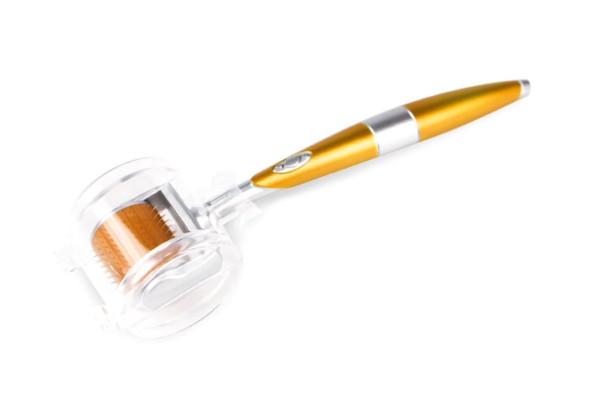 Derma Roller - 192 Titanium Micro Needles for Effective Microneedling | Home Use with Storage Case & Manual