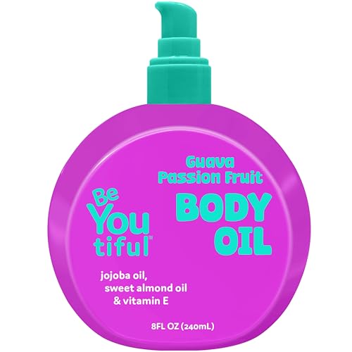 BeYoutiful Guava Passionfruit Moisturizing Body Oil for Kids, 8 oz