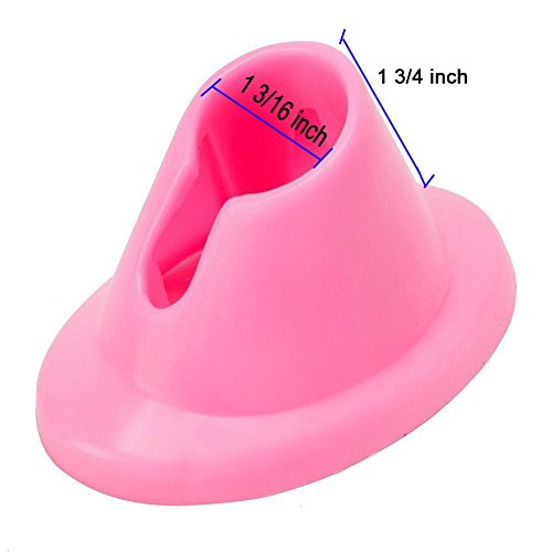 Yueton 4 Pack Soft Rubber Nail Polish Bottle Holders for Manicure & Nail Art