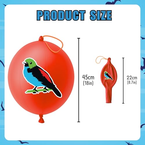 72-Pack Bird Birthday Party Favors with 24 Balloons & 48 Pre-Cut Tattoos