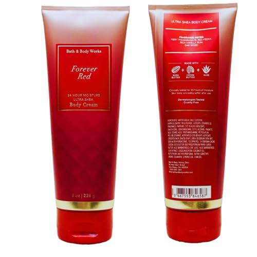 Bath & Body Works Forever Red Ultra Shea Body Cream 8oz - Long Lasting Moisturizer
