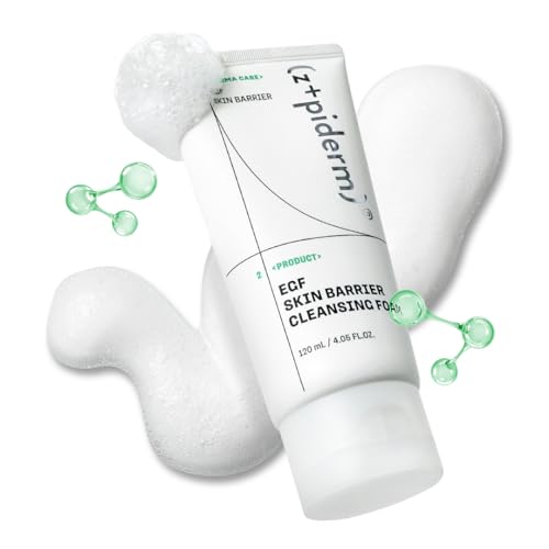 Z+piderm EGF Gentle Cleansing Foam for Sensitive Skin, 4.05 fl oz