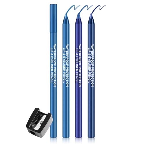 Ownest Blue Matte Shimmer Gel Eyeliner Set - 3 Vibrant Colors