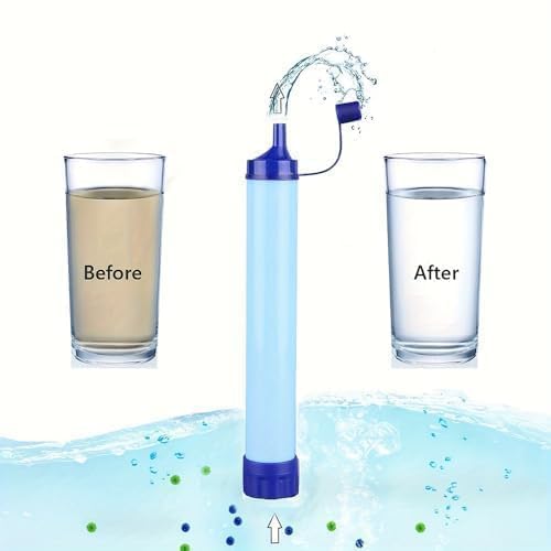 Portable Water Filter Straw - Compact Purifier with Extension Tube | Ideal for Hiking, Camping, and Emergency Preparedness