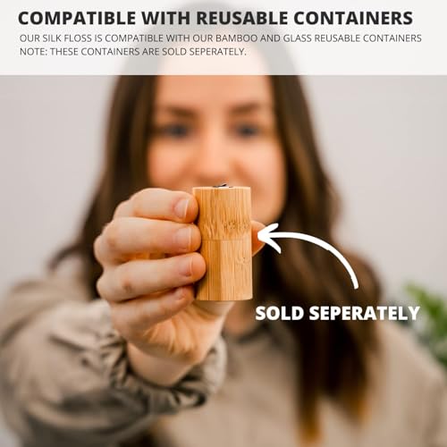 Biodegradable Silk Dental Floss Refills - 6 Pack, Eco-Friendly Mint