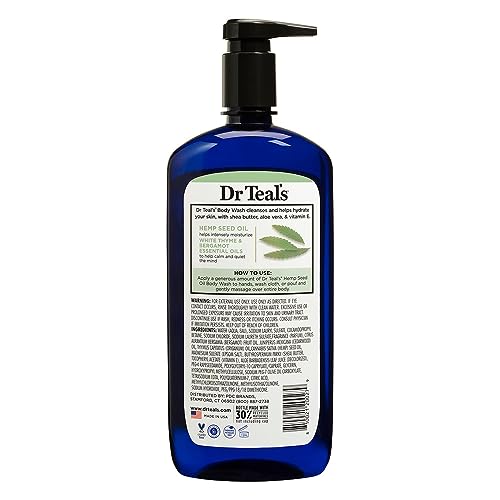 Dr. Teal's Hemp Seed Oil Body Wash with Epsom Salt - 24 fl oz