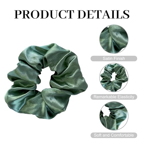 Sage Green Bridesmaids Scrunchies - 10 Pack Bachelorette Gifts
