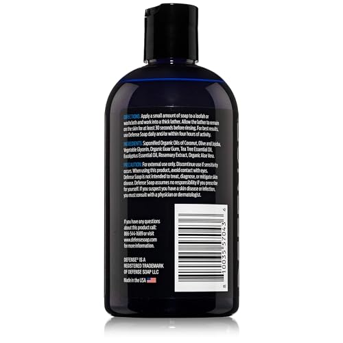 Defense Soap Tea Tree Body Wash - Natural Antifungal & Odor Control, 12 oz