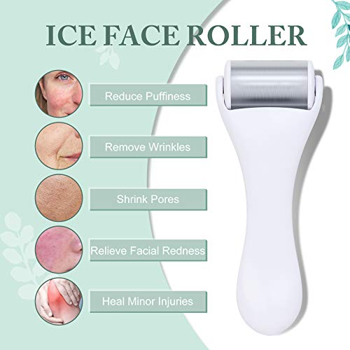 MAANGE 2-Pack Ice Face & Eye Rollers for Puffiness & Skin Care - White