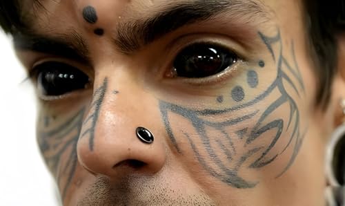 9-Sheet Tribal Face Tattoo Stickers, Waterproof, Men & Women